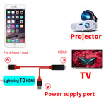 Pour La Foudre à HDMI Câble pour Projecteur TV Affichage 1080 P HDTV HDMI Câble adaptateur Pour iPad iphone 7 6 6 S Plus 5 5S SE 5C Téléphone