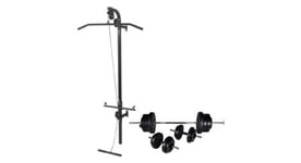 Tour de musculation murale avec jeu d halteres et poids 60 5 kg fitness musculation