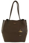 DKNY Tote Bag Dark Brown Medium Pebbled Leather Shoulder Handbag RRP £315