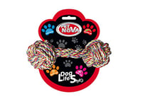 Pet Nova Hantel en Corde de Coton 17cm - 6x17cm - Superdental - Nettoyage des Dents - Poids 120-130g, ROPE-DUMBBEL-17CM