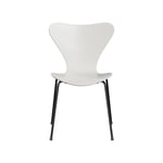 Fritz Hansen Sjuan 3107 stol white, färgad ask, svart stativ