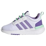 adidas Racer Tr21 I Chaussures de Course, FTWR White Violet Fusion Pulse Mint, 25 EU