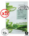 MIZON Face Mask Sheet Mask Joyful ALOE VERA (5PCS)