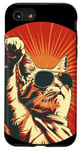 iPhone SE (2020) / 7 / 8 Cool Cat with hand raising and Sunglasses Costume Case