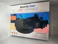 Sound Logik  USB Turntable Black  Transfer Vinyl Records Direct To PC Or Mac