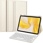 Clavier Pour Ipad 10Ème Génération 2022 10.9 Pouces - Clavier Azerty Sans Fil Bluetooth, Coque Arrière Antichoc, Housse Multiposition Avec Fonction De Ranger Le Stylet, Lumière Stellaire