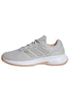 adidas Femme Gamecourt 2.0 Tennis Shoes Chaussures, Grey One/Cyber met./Powder Coral, 38 2/3 EU