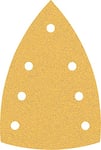 Bosch Professional 10x Feuilles abrasives Expert C470 à 7 trous (pour Bois dur, Peinture sur bois, 100x150 mm, Grain 80, Accessoires Ponceuse Multi)