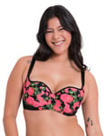 Curvy Kate Womens CK065106 Boost In Bloom Padded Balcony Bra - Multicolour Nylon - Size 32DD