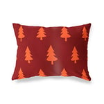 BonaMaison Housse de Coussin décorative Bordeux Orange Housse de Coussin décorative pour Salon, canapé, Chambre à Coucher, Dimensions 45 x 60 cm