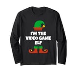 I'm The Video Game Elf Family Pajama Christmas Gaming Gamer Long Sleeve T-Shirt