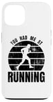 Coque pour iPhone 13 Passionné de course à pied Triathlète Marathon