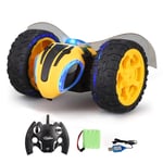 Sealands RC Stunt Car, Double Sided Rotating 360° Flips Remote Control Car Toy for Kids Off-Road Racing Vehicles Tumbling Toy Rechargeable Bee Truck Vehicle Toy for Boys Girls