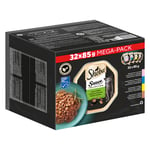 84 + 12 på köpet! 96 x 85 g Multipack Sheba Varieties portionsform - Sauce Lover (lax, tonfisk, kyckling, anka)