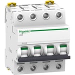 A9F75463 - Disjoncteur courbe D tétrapolaire 63A - 4P - 10kA - À vis - Schneider Electric Acti9 iC60N