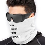 N / A Headband,Windproof Bandana,Neck Warmer Gaiter,Balaclava,Eat Sleep Hike Repeat Neck Gaiter Warmer Cooling Nose Tube Scarf For Unisex Black