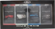 Mustang Ford Gift Set 20ml Red EDT + 20ml White EDT + 20ml Blue EDT + 20ml Black EDT