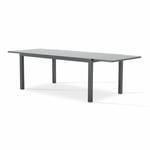 Table de jardin en aluminium gris anthracite 260/180x100 cm - Tokyo