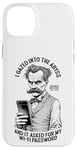 Coque pour iPhone 14 Plus Une drôle de philosophie de Nietzsche plongée dans l'abîme Mot de passe Wi-Fi