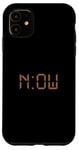 Coque pour iPhone 11 Graphique marron The Time Is Now