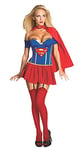 Rubies Costume de Supergirl Secret Wishes DC Comics pour femme, rouge/blanc/bleu, Large