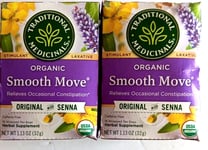 Traditional Medicinals Organic Senna Stimulant Laxative Tea - 2 PACKS LOT