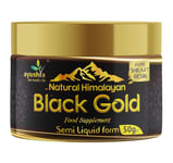 Black Gold Pure Himalayan Shilajit Resin, Natural Source of Fulvic Acid - 50 grm