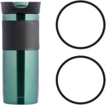 2Pcs Replacement Rubber Lid Seals for Contigo Byron Travel Mug,Black Replacement