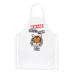 Beware Crazy Tiger Man Chefs Apron - Funny Animal Cooking