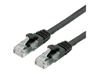 Value Patch-Kabel - Rj-45-2M - Utp - Cat 6A - Preget, Glatt - Svart, (21.99.1462)