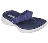 Skechers Women's On-The-go 600 – Preferred Flip-Flop, Navy/White, 4 UK