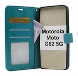 Crazy Horse Wallet Motorola Moto G62 5G (Turkos)