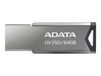 Adata Uv350 - Usb Flash-Enhet - 64 Gb - Usb 3.2 Gen 1 - Silver