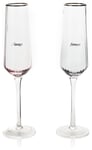 Amore by Juliana Set of 2 Always And Forever Flute Glasses