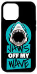 Coque pour iPhone 12 Pro Max Jaws Off My Wave Requin baleine Blanc