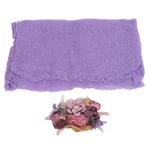 (Purple)FEYV Newborn Swaddle Blanket Touch Newborn Photography Wrap Attractive