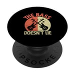 The Bass Doesn't Lie Bassist Player Musician Band PopSockets Adhesive PopGrip