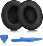 Coussinets d'oreille, Coussinets d'oreille pour Beats Studio 2 & Studio 3 Wired & Wireless Coussinets de Rechange en Mousse à Mémoire de Forme avec Cuir protéiné Souple (Noir)