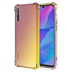 MISKQ case for Xiaomi Redmi 9A, Phone Cover Shockproof, Rreinforced Corner, Silicone soft anti-fall TPU mobile phone case(black/gold)