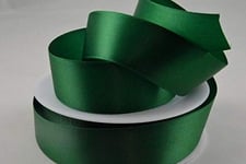 Oakwood Archer Double Faced Satin Ribbon, Emerald Green, 10mm x 25m