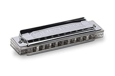 Hohner Blues Bender Harmonica, Key of G, Stainless steel (M586BX-G)