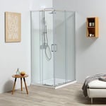 Cabine De Douche Réglable Et Sur Mesure De 68 à 80 Cm En Verre 4 Mm Leo