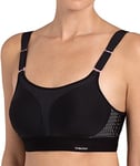 Triumph Womens Triaction Extreme Lite Ex Sports Bra Non-wired, Black, 36D UK