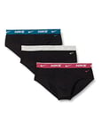 Nike 0000KE1006-M1L Brief 3PK Men's Underpants Mens Blck w.Sweet Beet/lt GR. he/abys WB XL