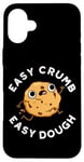 Coque pour iPhone 16 Plus Easy Crumb Easy Pâte à biscuits amusante