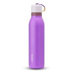 Owala FreeSip Twist Insulated Stainless Steel Water Bottle with Straw for Sports and Travel, BPA-Free, 700ml, Purple/Purple (California Grapevine)