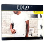 RALPH LAUREN T-Shirts 3 PACK | White Crew Neck Tee Top | Mens Size Large (42-44)