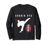 Shorin Ryu Karate Instructor. Japanese Kanji Calligraphy Long Sleeve T-Shirt