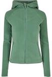 Urban Classics Women's Ladies Polar Fleece Zip Hoody Sweatshirt, Salvia, M