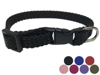 Valphalsband Justerbart 10mm 22-35cm (Svart)